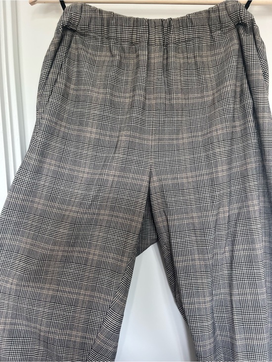 Babaton Pants - Gray Plaid Dress Pants